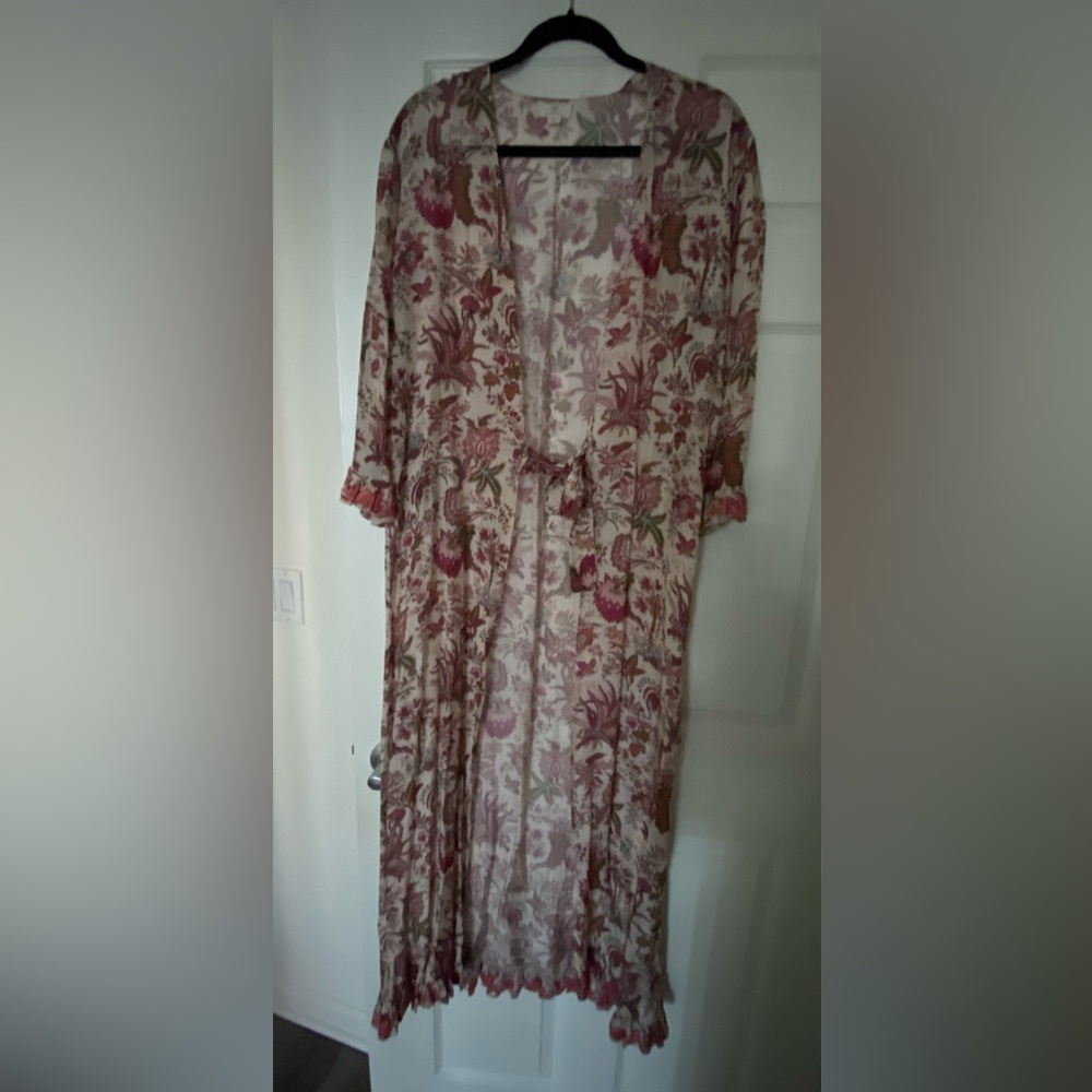 Guadalupe Long Cover Up - Komono Style with String Front Closure